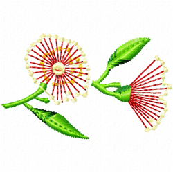 Flowers And Tree Embroidery Design 11 Flowers And Tree Embroidery Design 11